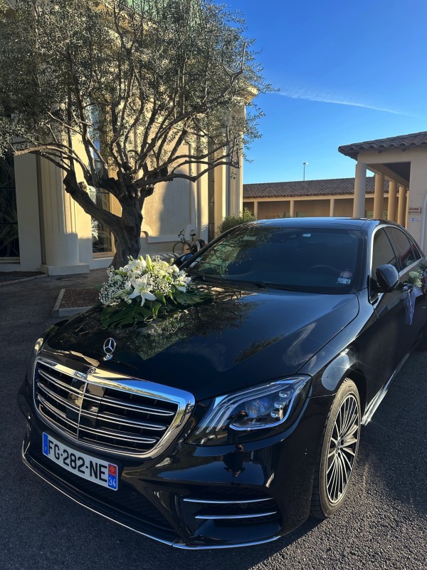 Chauffeur privé / VTC avec voiture de luxe Mercedes pour Mariages et réceptions sur Montpellier 34 Hérault Occitanie 
