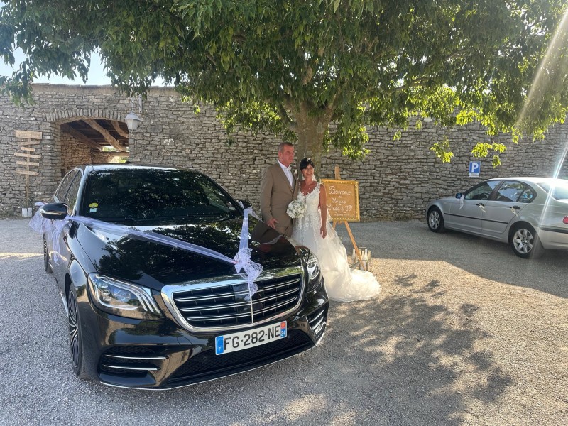 A High-End Wedding in Montpellier with a Mercedes and Private Chauffeur at Hérault 34 Occitanie 