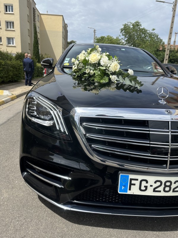 Mercedes Class S Limousine et Mercedes Class V pour Mariage et événements religieux à Montpellier 34 Hérault Occitanie.